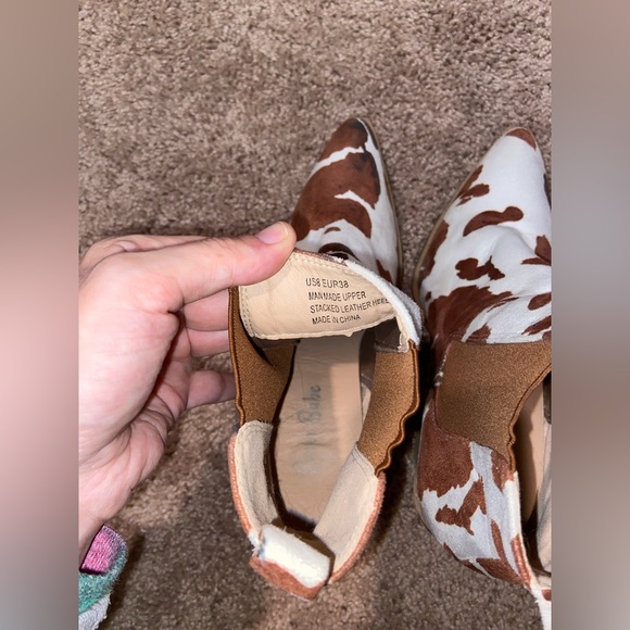 Cow print booties - Picture 4 of 8